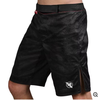 Fightshorts Hayabusa Hexagon (Largos) (Negro) (Disponible por Encargo)