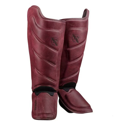 Espinilleras de Cuero Hayabusa T3 LX Edición Striking (Rojo) (Disponible por Encargo)