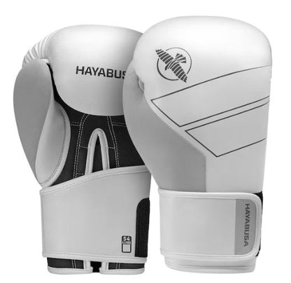 Guantes de Box Hayabusa S4 (Cuero) (Blanco / Negro) (Disponible por Encargo)