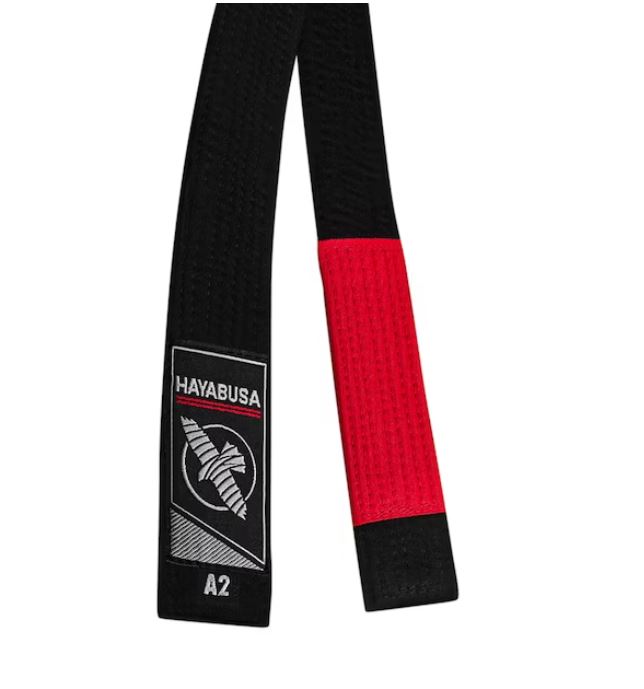 Cinta de Jiujitsu Brasileño Hayabusa (Negra) (Disponible por Encargo)