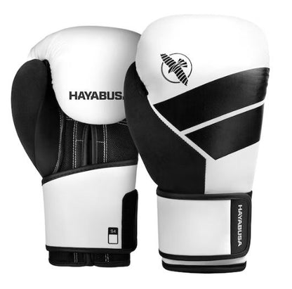 Guantes de Box Hayabusa S4 (Blanco / Negro) (Disponible por Encargo)