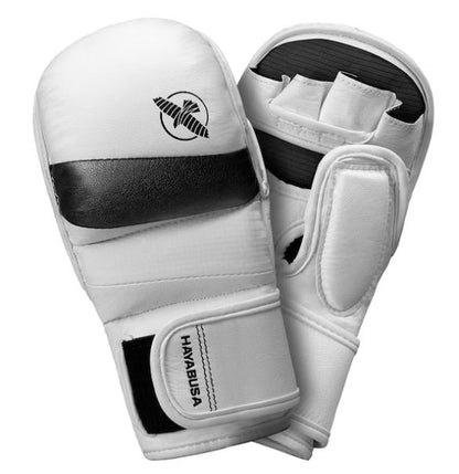 Guantes de MMA Hayabusa T3 (Sparring) (Blanco / Negro) (Disponible por Encargo)