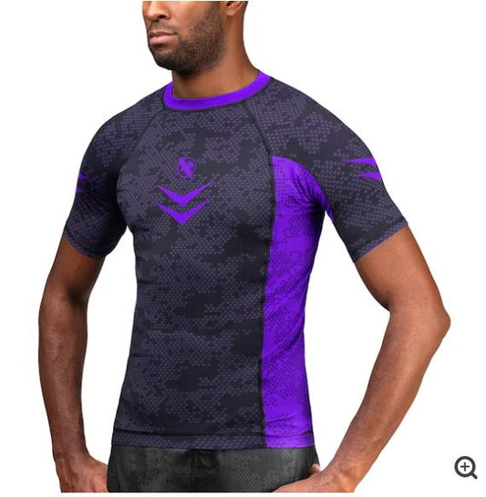 Rashguard Manga Corta Hayabusa Ranked (Morado) (Disponible por Encargo)