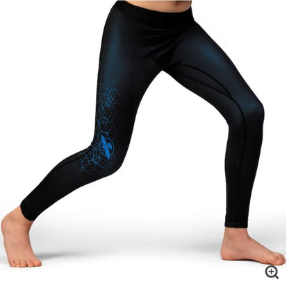 Spats (Licra Larga) para Niños Hayabusa Geo (Azul) (Disponible por Encargo)