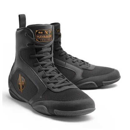 Zapatos de Box Hayabusa Pro (Negro) (Disponible por Encargo)