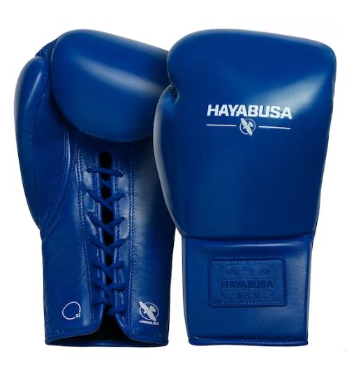 Guantes de Box Hayabusa Pro con Cierre con Cordón (Azul) (Disponible por Encargo)