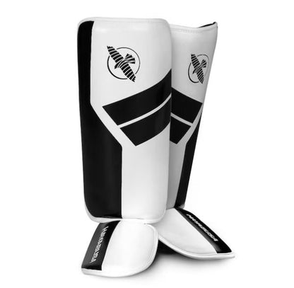 Espinilleras para Niño Hayabusa S4 (Blanco / Negro) (Disponible por Encargo)