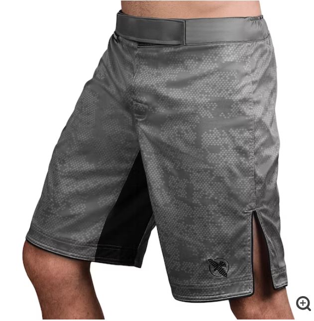 Fightshorts Hayabusa Hexagon (Largos) (Gris) (Disponible por Encargo)