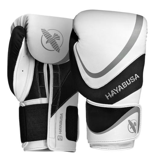 Guantes de Box Hayabusa H5 (Blanco / Negro) (Disponible por Encargo)