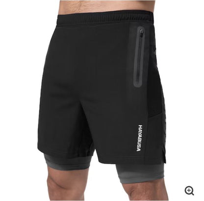 Shorts Hayabusa Performance (Negro / Gris) (Disponible por Encargo)