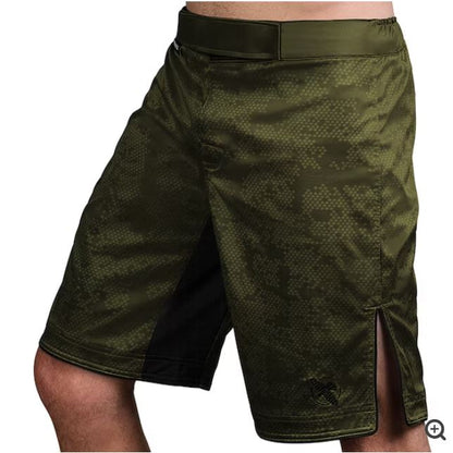 Fightshorts Hayabusa Hexagon (Largos) (Verde) (Disponible por Encargo)