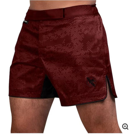 Fightshorts Hayabusa Hexagon (Cortos) (Rojo) (Disponible por Encargo)