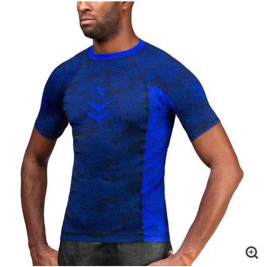 Rashguard Manga Corta Hayabusa Ranked (Azul) (Disponible por Encargo)