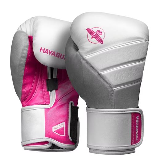 Guantes de Box Hayabusa T3 (Blanco / Rosado) (Disponible por Encargo)