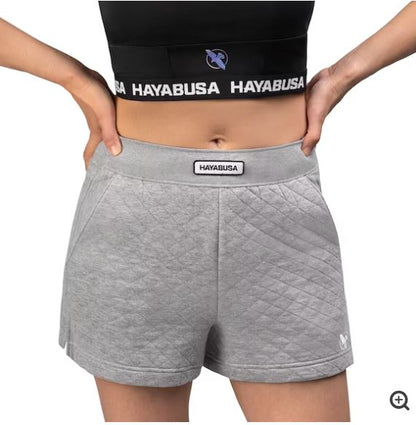 Shorts de Entrenamiento Hayabusa Quilted (Gris) (Disponible por Encargo)