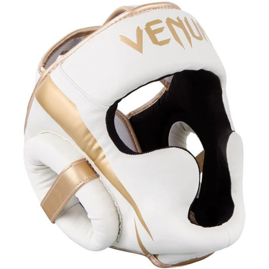 Careta Venum Elite (Blanco / Dorado) (Disponible por Encargo)