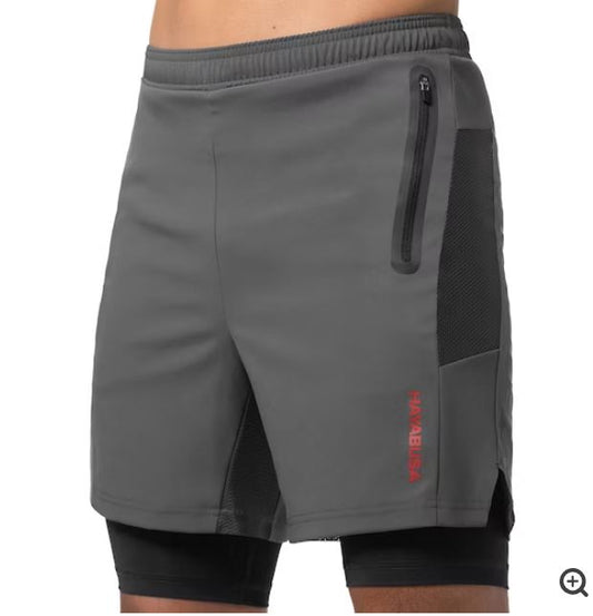 Shorts Hayabusa Performance (Gris / Negro) (Disponible por Encargo)