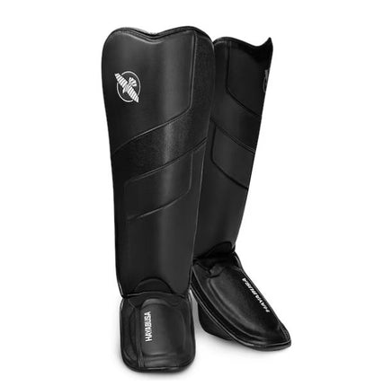 Espinilleras Hayabusa T3 Edición Full Back (Negro) (Disponible por Encargo)
