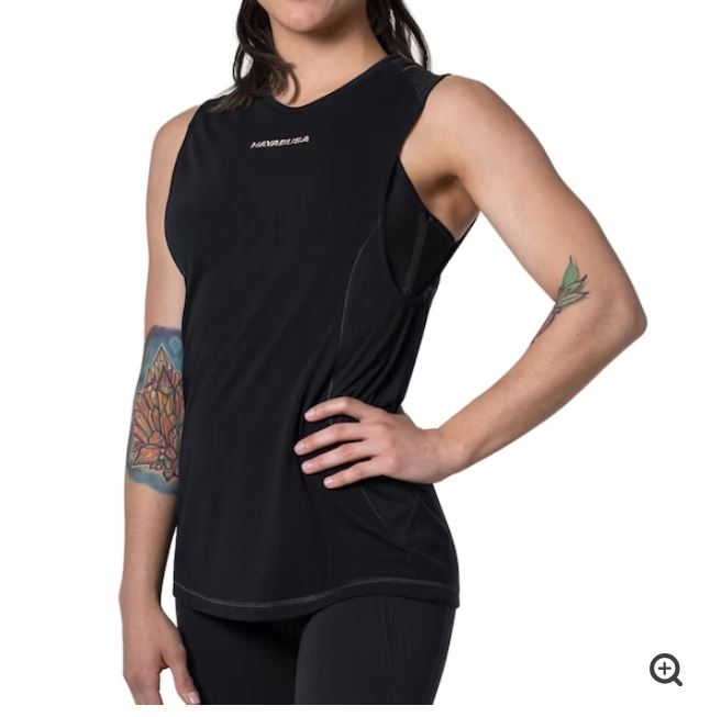 Blusa de Tirantes Ultraligera de Mujer Hayabusa (Negro) (Disponible por Encargo)