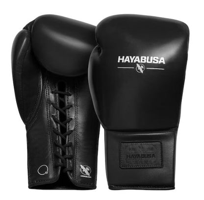 Guantes de Box Hayabusa Pro con Cierre con Cordón (Negro) (Disponible por Encargo)