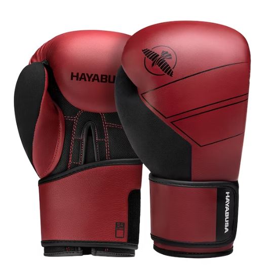 Guantes de Box Hayabusa S4 (Cuero) (Rojo / Negro) (Disponible por Encargo)