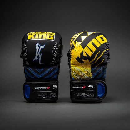 Guantes de MMA Venum x Tekken 8 Edición King (Sparring) (Amarillo / Negro) (Disponible en Costa Rica)