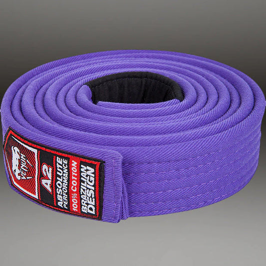 Cinta de Jiujitsu Brasileño Venum (Morada) (Disponible en Costa Rica y por Encargo)