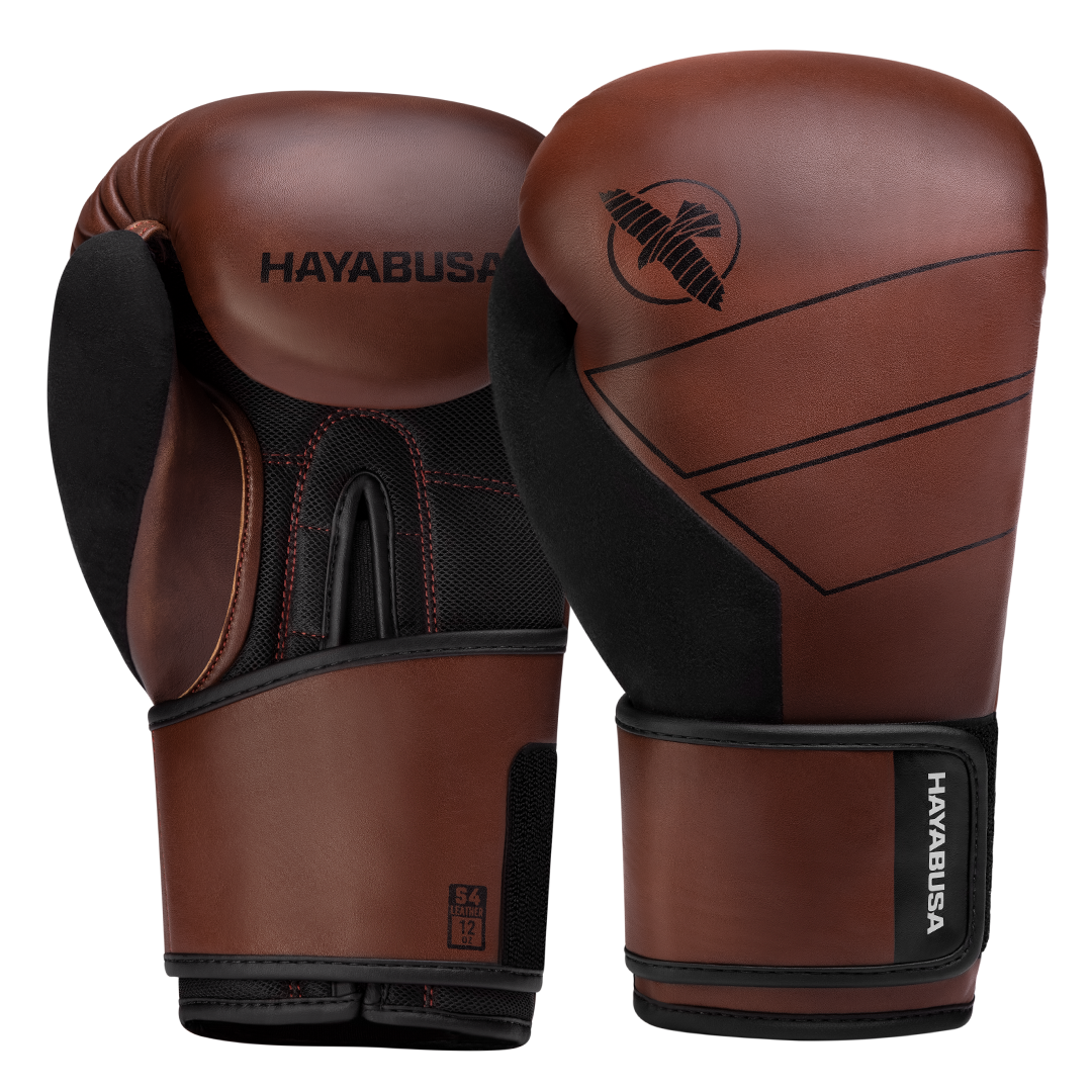Guantes de Box Hayabusa S4 (Cuero) (Café) (Disponible por Encargo)