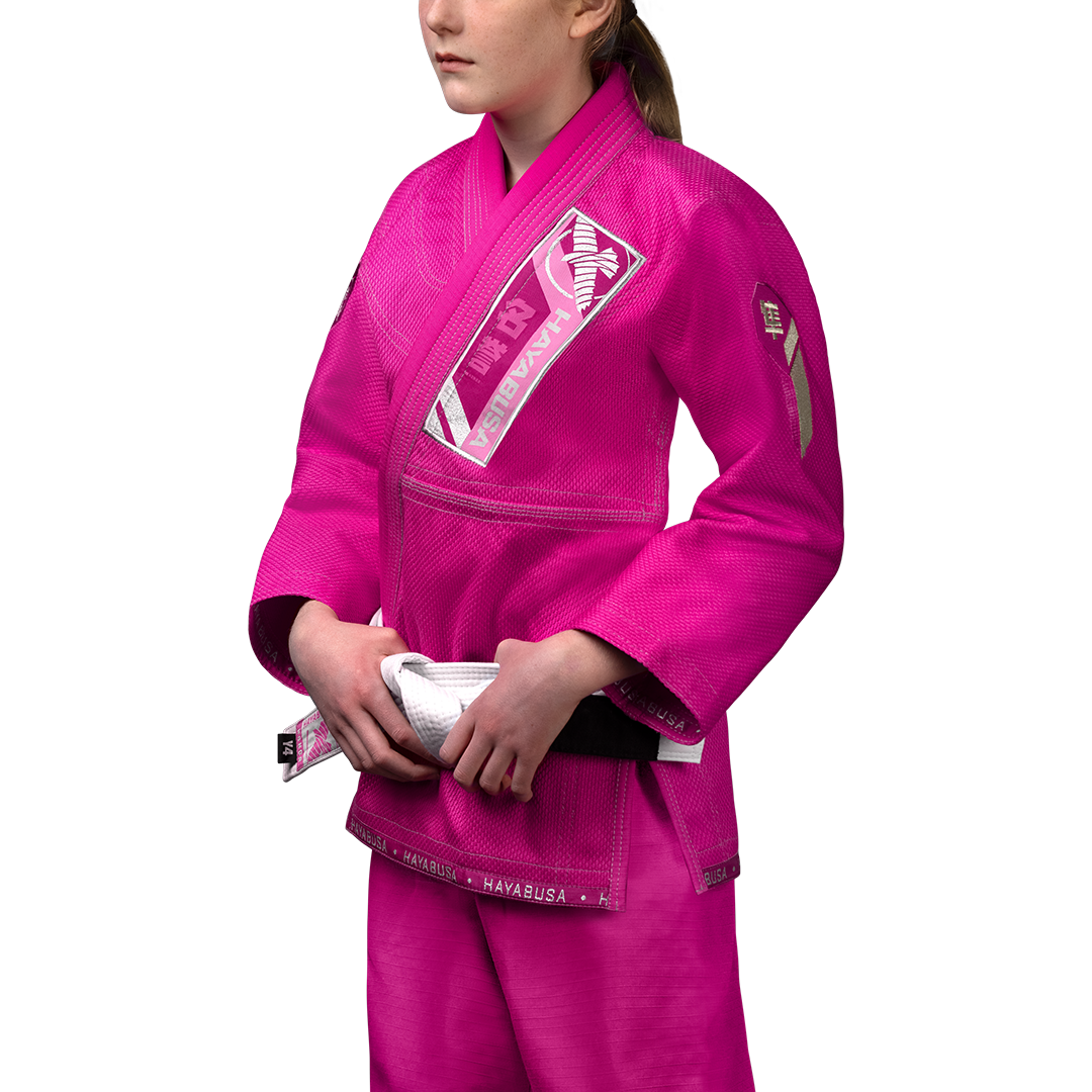 Uniforme de Jiujitsu Brasileño Hayabusa Ascend para Niño (Rosado) (Disponible por Encargo)