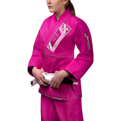 Uniforme de Jiujitsu Brasileño Hayabusa Ascend para Niño (Rosado) (Disponible por Encargo)