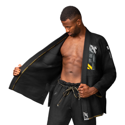 Uniforme de Jiujitsu Brasileño Liviano Hayabusa Ascend (Negro) (Disponible por Encargo)