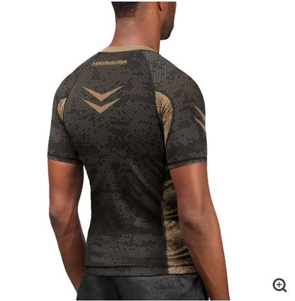 Rashguard Manga Corta Hayabusa Ranked (Café) (Disponible por Encargo)