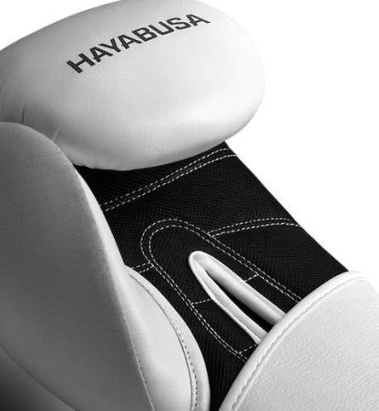 Guantes de Box Hayabusa S4 (Cuero) (Blanco / Negro) (Disponible por Encargo)