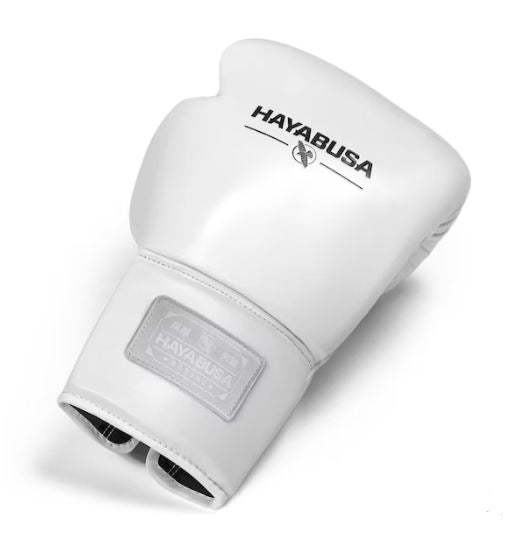 Guantes de Box Hayabusa Pro con Cierre con Cordón (Blanco) (Disponible por Encargo)