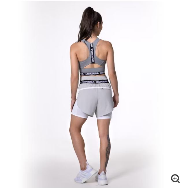 Sports Bra Hayabusa Crossback (Gris) (Disponible por Encargo)