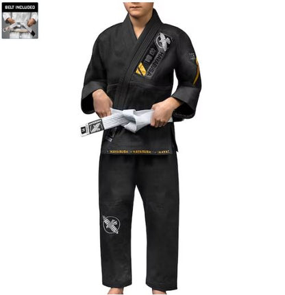 Uniforme de Jiujitsu Brasileño Hayabusa Ascend para Niño (Negro) (Disponible por Encargo)