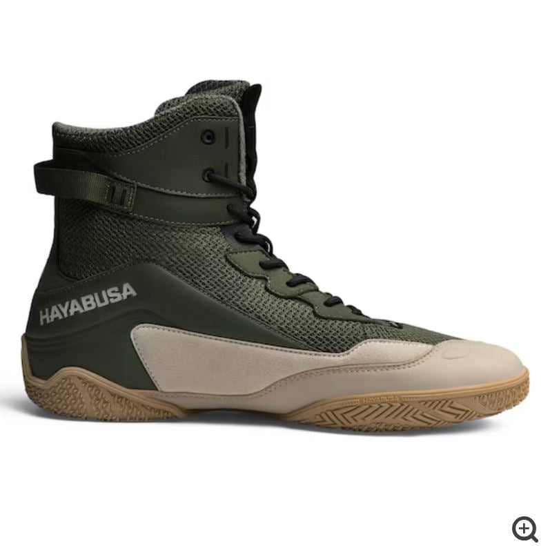 Zapatos de Box Hayabusa Talon (Verde / Caqui) (Disponible por Encargo)