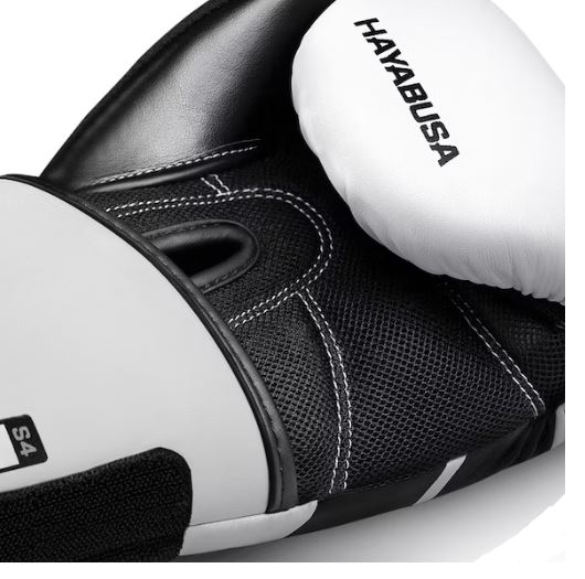 Guantes de Box Hayabusa S4 para Niños (Blanco / Negro) (Disponible por Encargo)