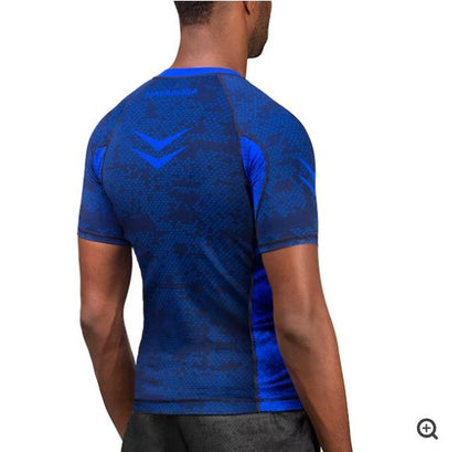 Rashguard Manga Corta Hayabusa Ranked (Azul) (Disponible por Encargo)