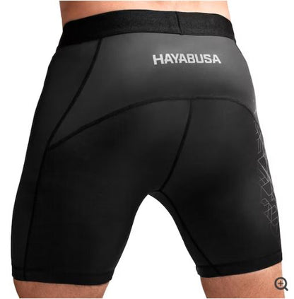 Licra Corta Hayabusa Geo (Negro / Gris) (Disponible por Encargo)