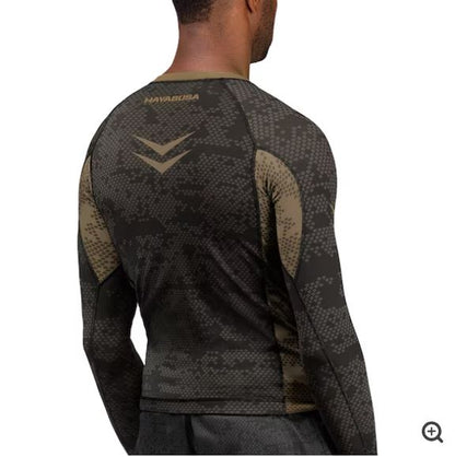 Rashguard Manga Larga Hayabusa Ranked (Café) (Disponible por Encargo)