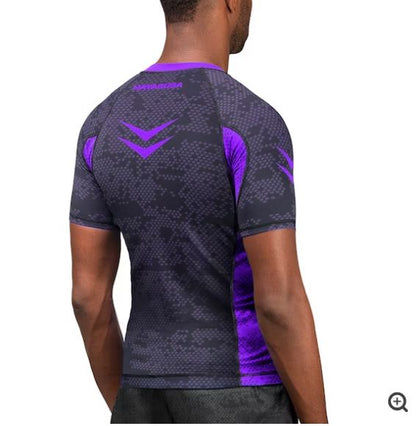 Rashguard Manga Corta Hayabusa Ranked (Morado) (Disponible por Encargo)