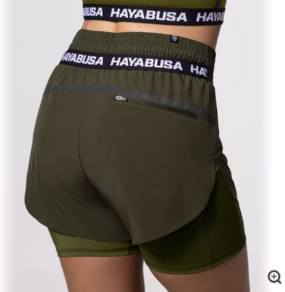 Shorts de Entrenamiento Hayabusa Performance (Verde) (Disponible por Encargo)