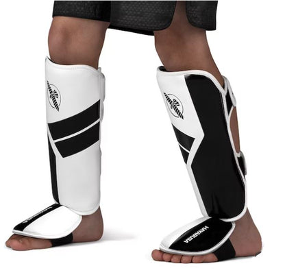 Espinilleras para Niño Hayabusa S4 (Blanco / Negro) (Disponible por Encargo)