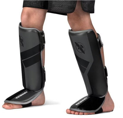Espinilleras para Niño Hayabusa S4 (Gris / Negro) (Disponible por Encargo)