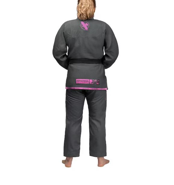 Uniforme de Jiujitsu Brasileño Liviano Hayabusa Lightweight (Gris / Rosado) (Disponible por Encargo)