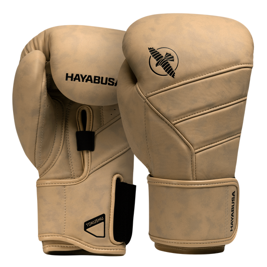 Guantes de Box Hayabusa T3 de Cuero de Lujo (Crema) (Disponible por Encargo)