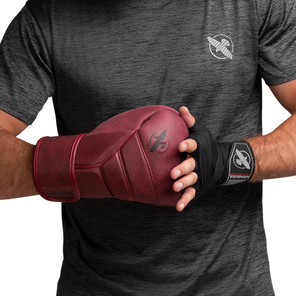 Guantes de Box Hayabusa T3 de Cuero de Lujo (Rojo) (Disponible por Encargo)