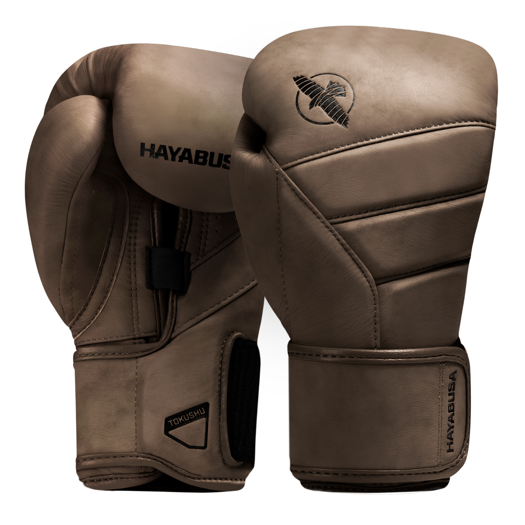 Guantes de Box Hayabusa T3 de Cuero de Lujo (Café) (Disponible por Encargo)
