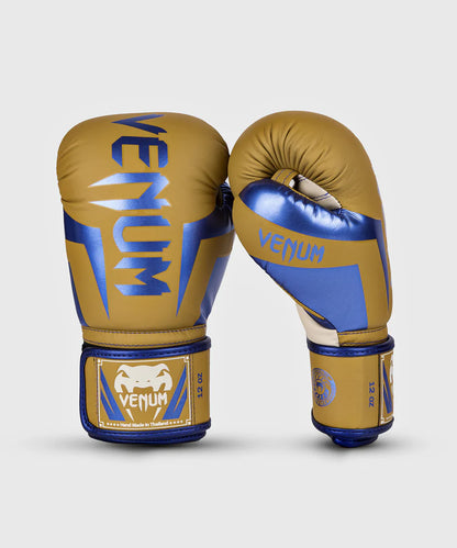 Guantes de Box Venum Elite (Café / Azul) (Edición Especial)  (Disponible por Encargo)